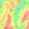 Páramo topographic map, elevation, terrain