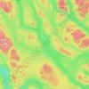 Babine Lake topographic map, elevation, terrain