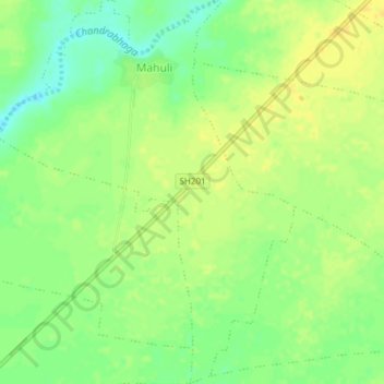 Mahuli topographic map, elevation, terrain