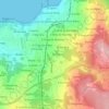 Maniños topographic map, elevation, terrain