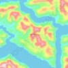 Isla Ofhidro topographic map, elevation, terrain