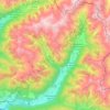 Gsies topographic map, elevation, terrain
