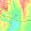 Callington topographic map, elevation, terrain