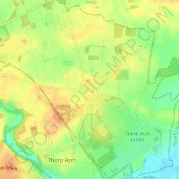 Walton topographic map, elevation, terrain