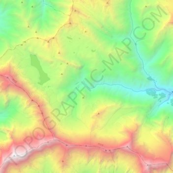 Khansar topographic map, elevation, terrain