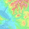 Bashkia Shkodër topographic map, elevation, terrain