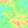 Pará de Minas topographic map, elevation, terrain