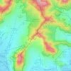 Sierra de Guadalupe topographic map, elevation, terrain