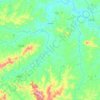 Uruana topographic map, elevation, terrain
