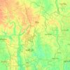 Gazipur District topographic map, elevation, terrain