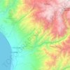 Provincia de Chincha topographic map, elevation, terrain