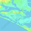 Hindmarsh Island topographic map, elevation, terrain