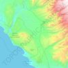 Nasca topographic map, elevation, terrain