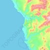 Culebras topographic map, elevation, terrain