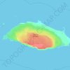 Isla La Tortuga topographic map, elevation, terrain