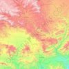 محافظة الضالع topographic map, elevation, terrain