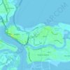 Lagos Island topographic map, elevation, terrain