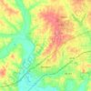 Benton topographic map, elevation, terrain