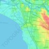 City of Port Phillip topographic map, elevation, terrain
