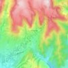 Aubignas topographic map, elevation, terrain