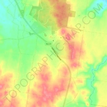 Lamplough topographic map, elevation, terrain