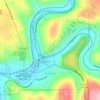 Ridgway topographic map, elevation, terrain