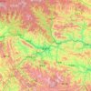 Ankang City topographic map, elevation, terrain