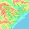 Guaxuma topographic map, elevation, terrain