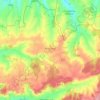Perceneige topographic map, elevation, terrain