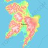 Edgeøya topographic map, elevation, terrain