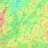 Ganzhou topographic map, elevation, terrain