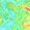 Seiches-sur-le-Loir topographic map, elevation, terrain