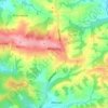 Mogilany topographic map, elevation, terrain