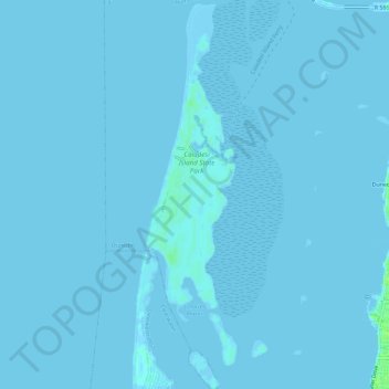 Caladesi Island State Park topographic map, elevation, terrain