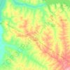 Andradina topographic map, elevation, terrain
