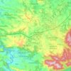 Jacaré topographic map, elevation, terrain