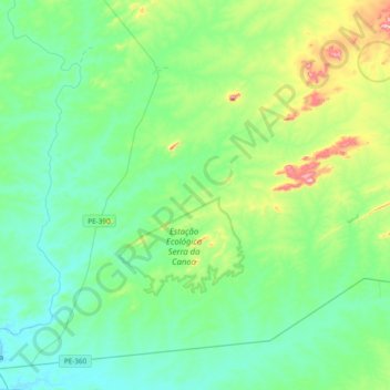 Nazaré do Pico topographic map, elevation, terrain