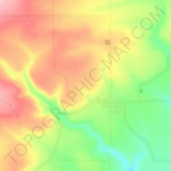 Bickleton topographic map, elevation, terrain