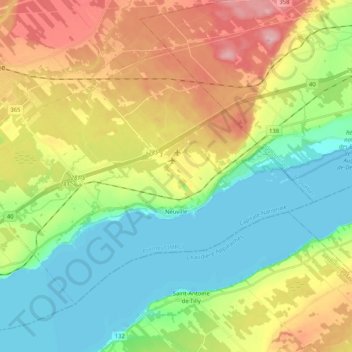 Neuville topographic map, elevation, terrain