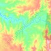 Upper Turon topographic map, elevation, terrain