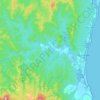 Upper Scamander topographic map, elevation, terrain