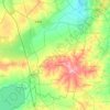 Zeramdine topographic map, elevation, terrain