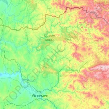 Глубоковский район topographic map, elevation, terrain