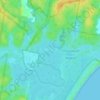 Saltwater topographic map, elevation, terrain