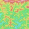 Yusuhara topographic map, elevation, terrain