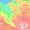 Pays d’Auge topographic map, elevation, terrain