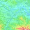Carcassonne topographic map, elevation, terrain