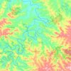 Godoy Moreira topographic map, elevation, terrain