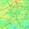Shibuya topographic map, elevation, terrain