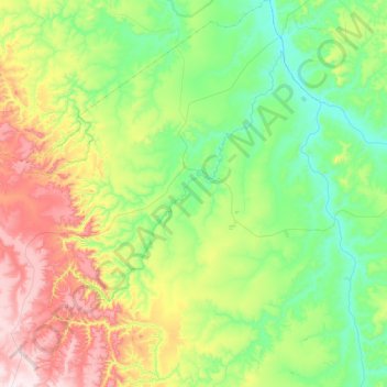 Aparecida do Rio Negro topographic map, elevation, terrain